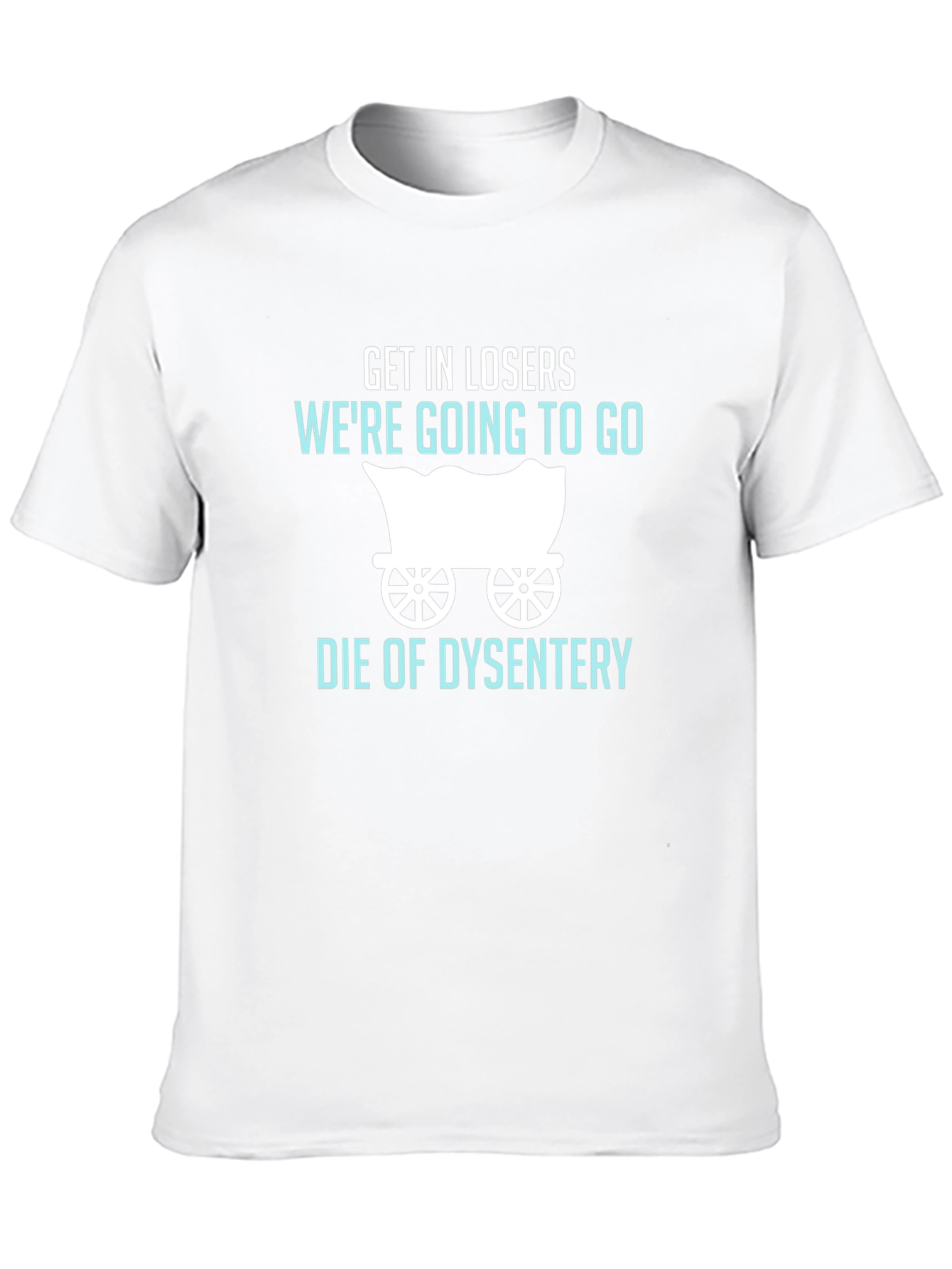 Camiseta Negra: Humor Oregon Trail