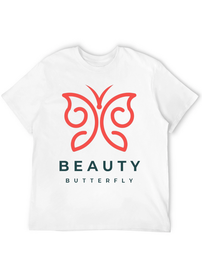 Camiseta Negra Beauty Butterfly para Hombre