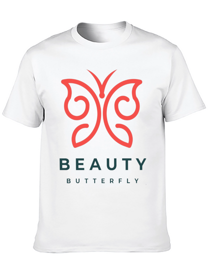 Camiseta Negra Beauty Butterfly para Hombre