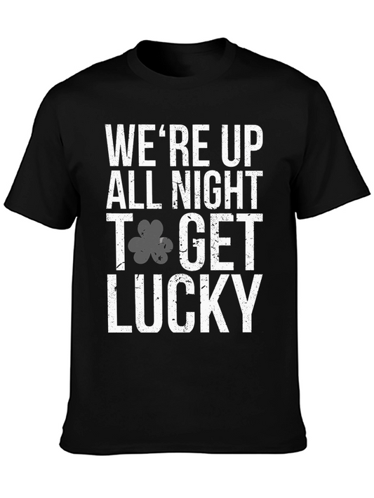 Camiseta Negra Lucky para Celebrar San Patricio