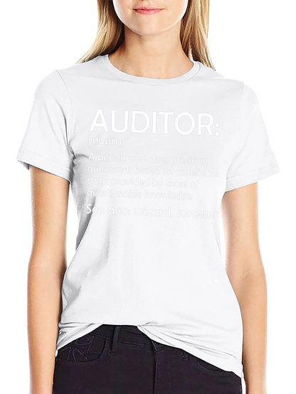 Camiseta Auditor: Definición con Humor