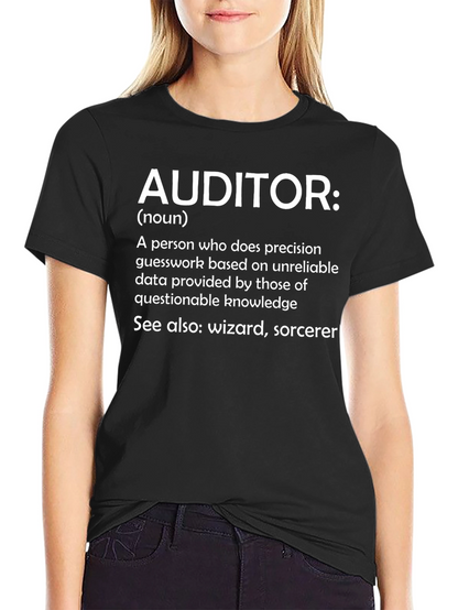 Camiseta Auditor: Definición con Humor