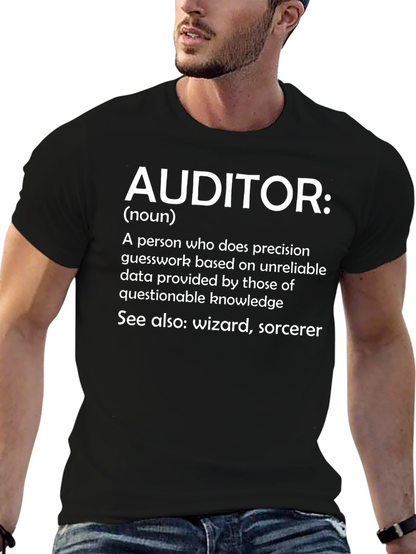 Camiseta Auditor: Definición con Humor