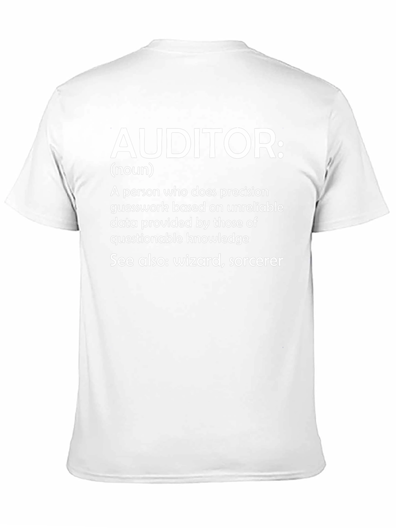 Camiseta Auditor: Definición con Humor
