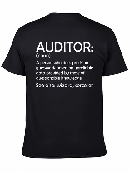 Camiseta Auditor: Definición con Humor