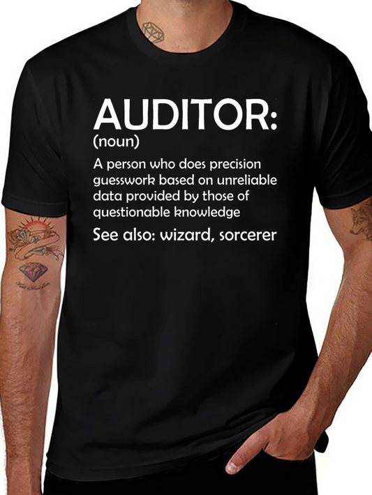 Camiseta Auditor: Definición con Humor