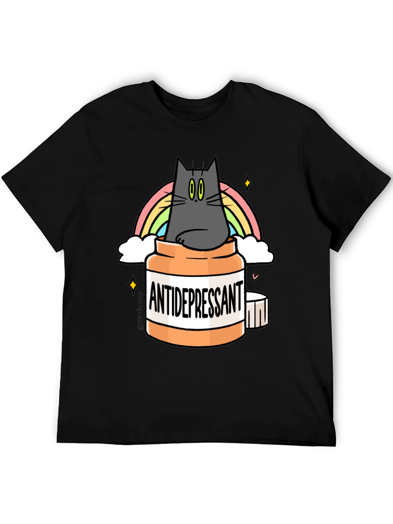 Camiseta Antidepresivo Gatuno - Humor y Estilo