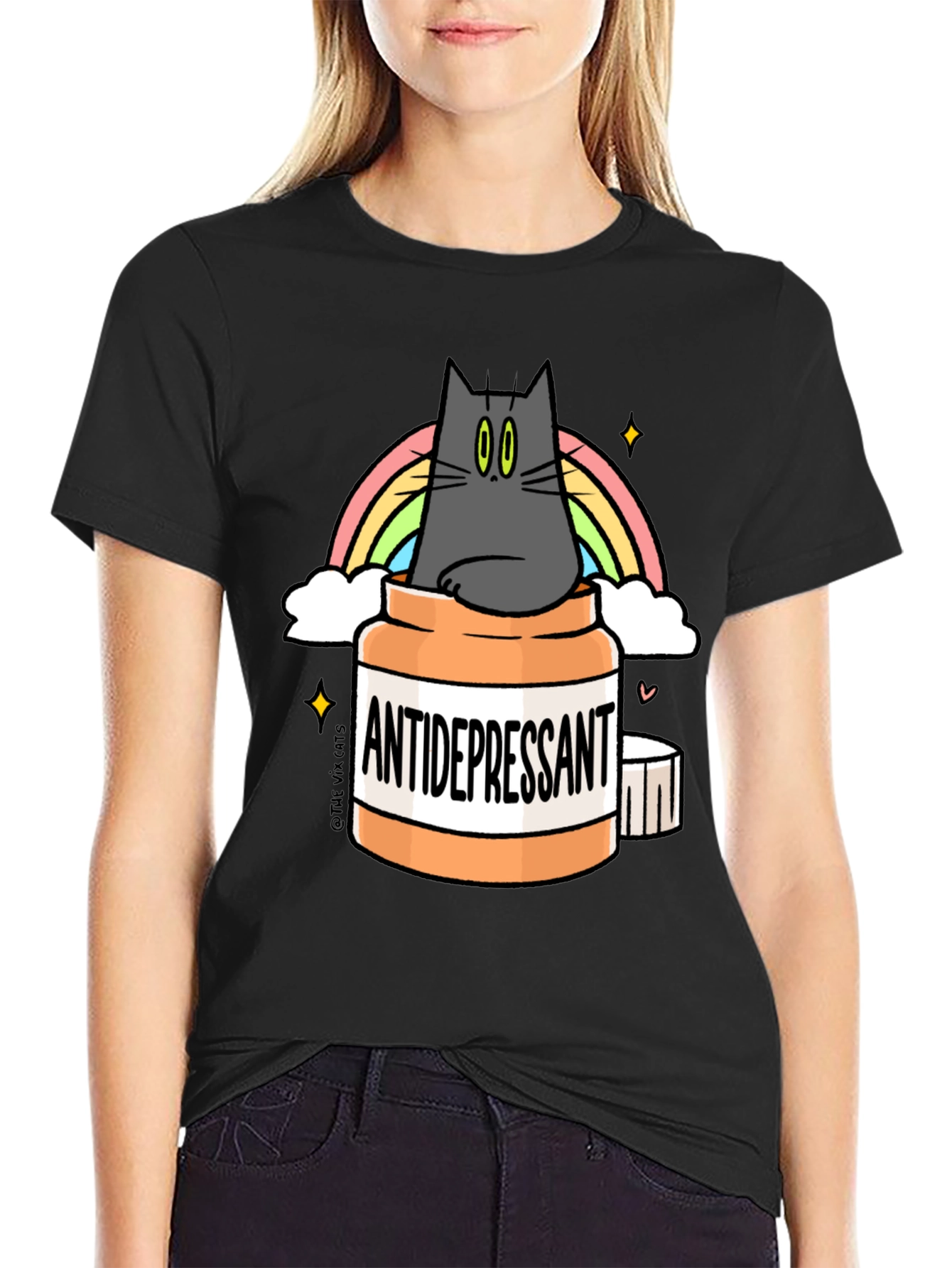 Camiseta Antidepresivo Gatuno - Humor y Estilo