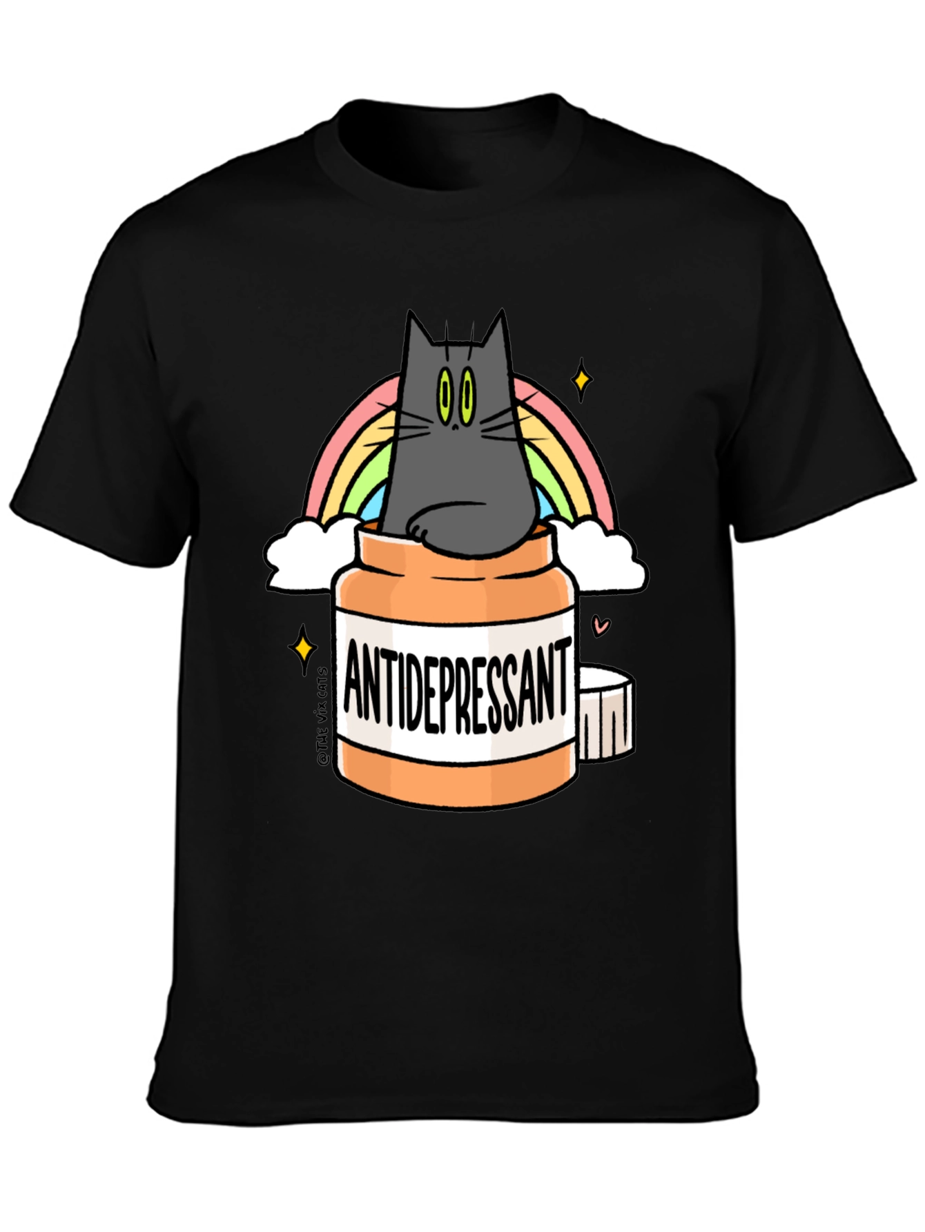 Camiseta Antidepresivo Gatuno - Humor y Estilo