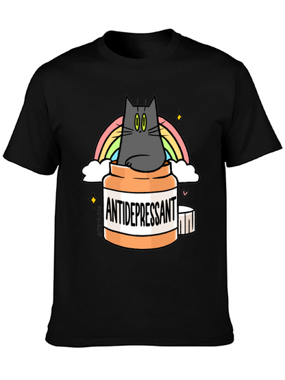 Camiseta Antidepresivo Gatuno - Humor y Estilo