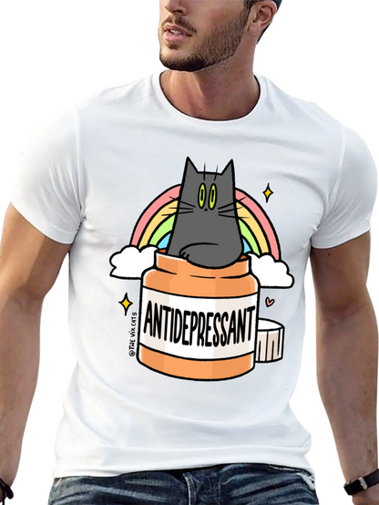 Camiseta Antidepresivo Gatuno - Humor y Estilo
