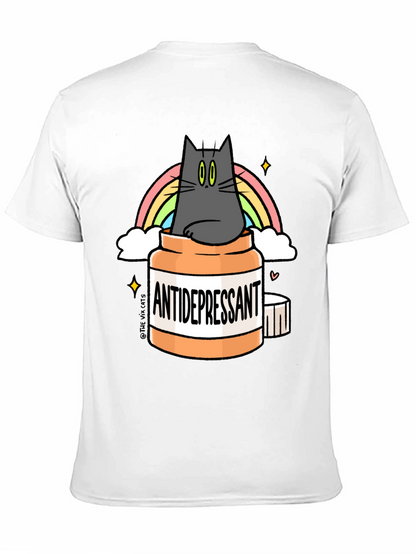 Camiseta Antidepresivo Gatuno - Humor y Estilo
