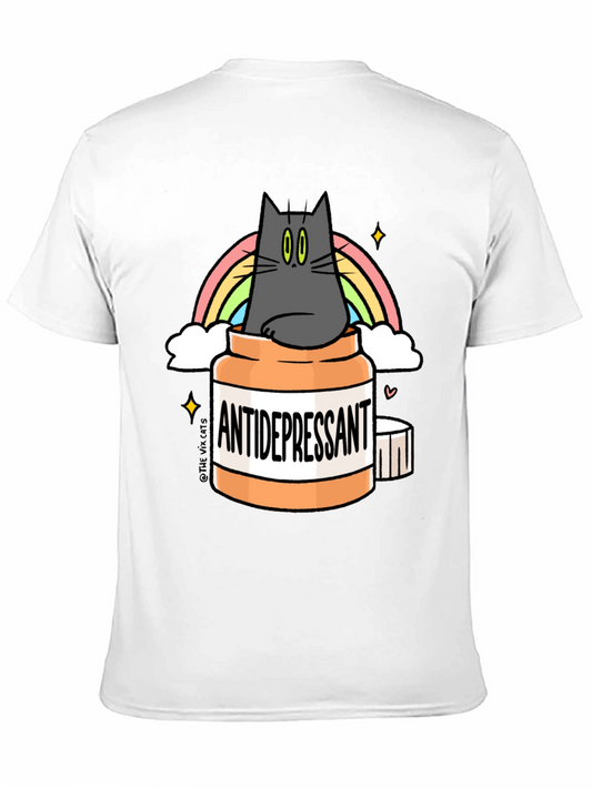 Camiseta Antidepresivo Gatuno - Humor y Estilo