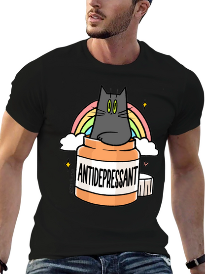 Camiseta Antidepresivo Gatuno - Humor y Estilo