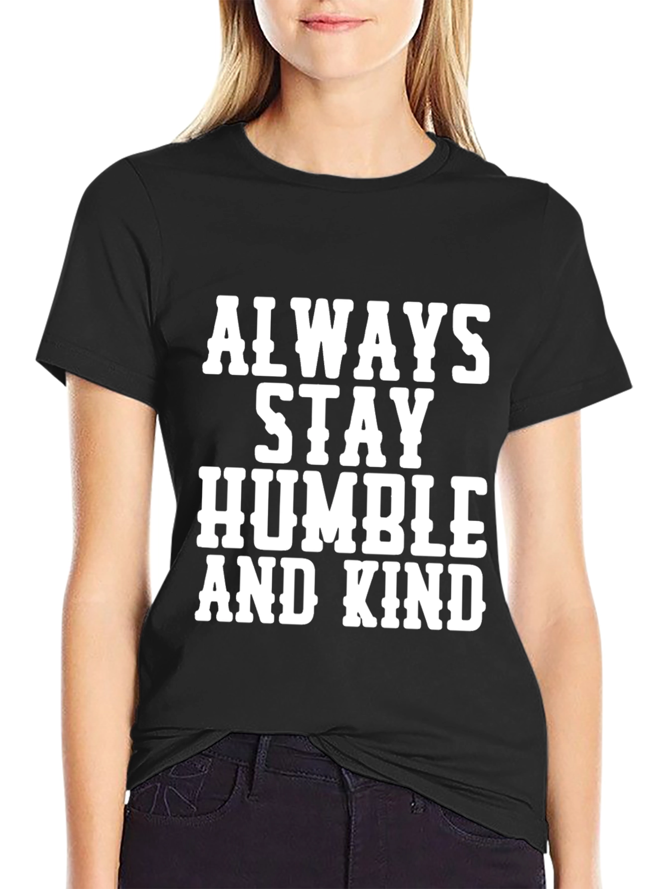 Camiseta Negra con Mensaje Inspirador