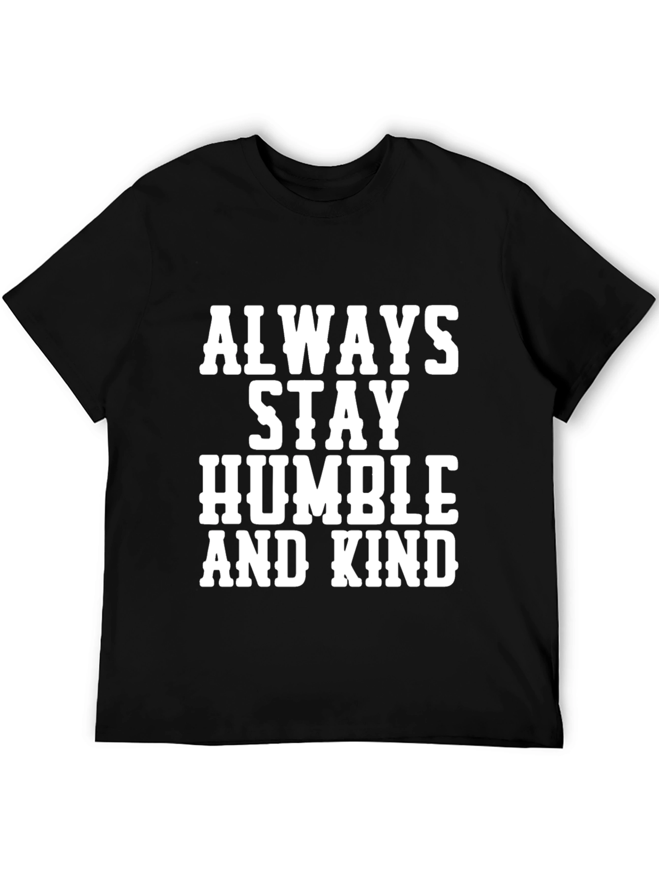 Camiseta Negra con Mensaje Inspirador