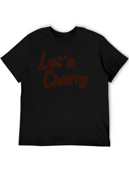 Camiseta Negra con Texto Lets Chang