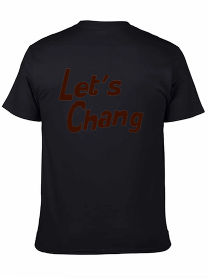 Camiseta Negra con Texto Lets Chang