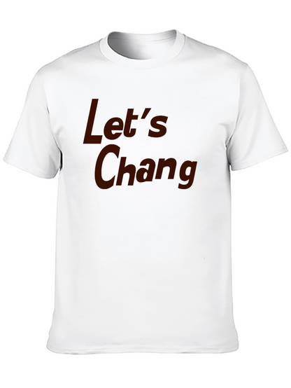 Camiseta Negra con Texto Lets Chang