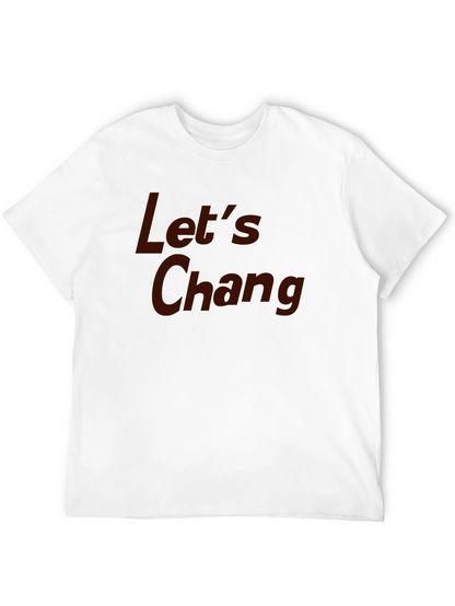 Camiseta Negra con Texto Lets Chang