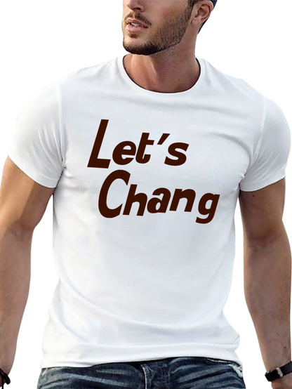 Camiseta Negra con Texto Lets Chang
