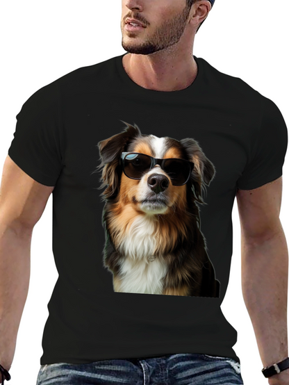 Camiseta Negra con Perro Cool