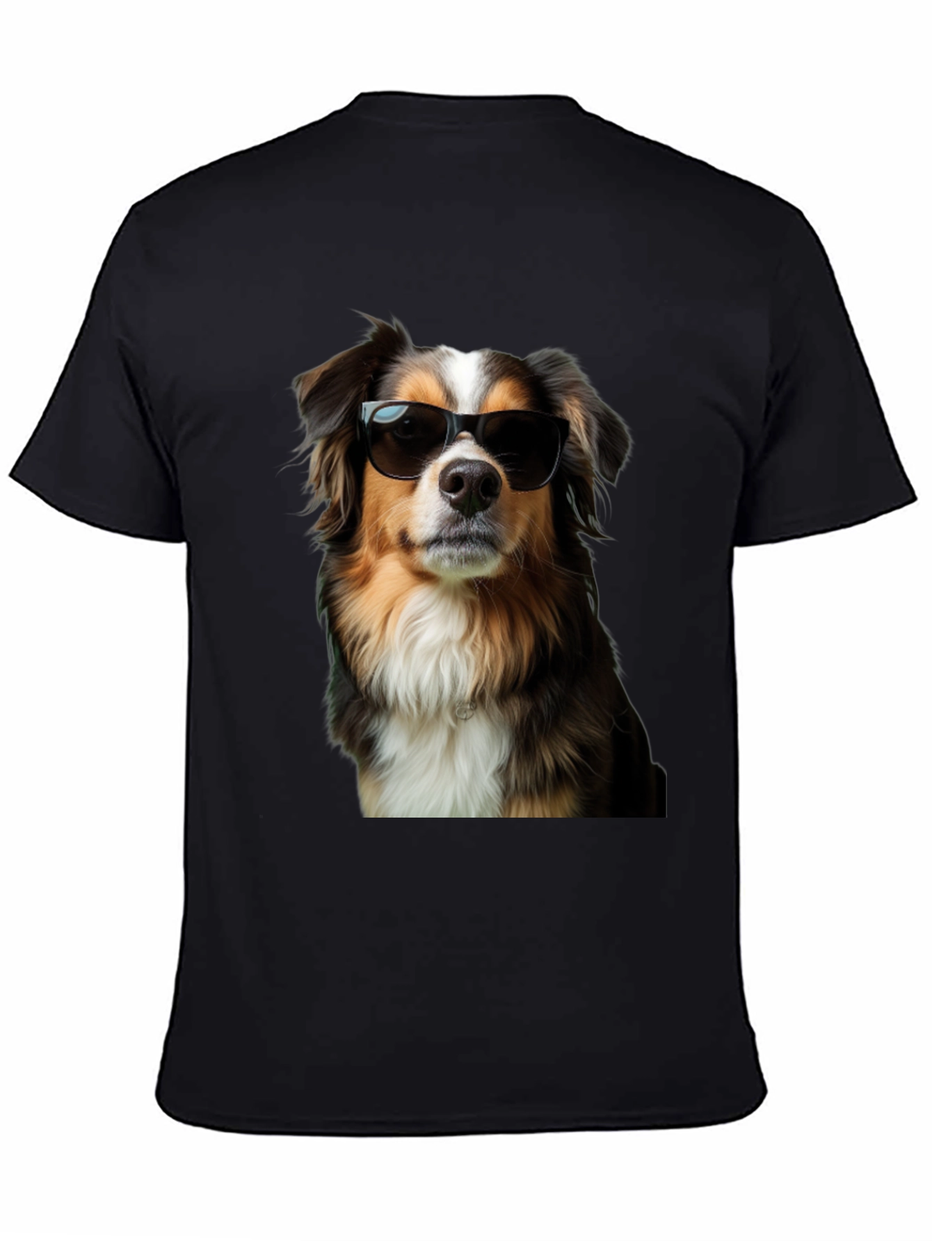 Camiseta Negra con Perro Cool