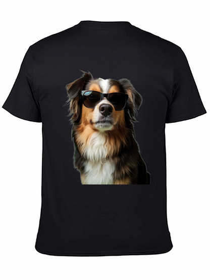 Camiseta Negra con Perro Cool