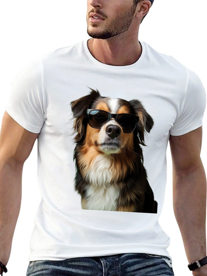 Camiseta Negra con Perro Cool