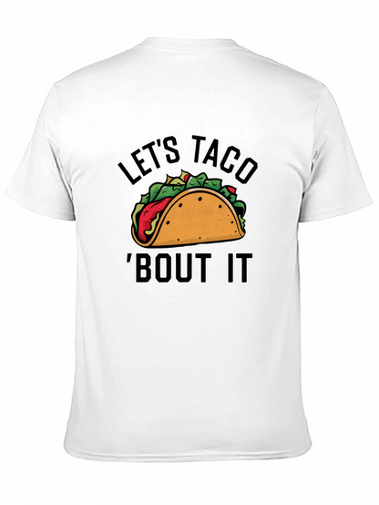 Camiseta Negra con Estampado Lets Taco Bout It