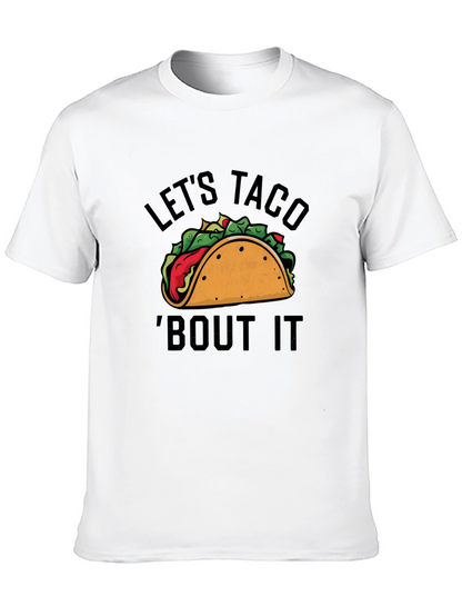Camiseta Negra con Estampado Lets Taco Bout It