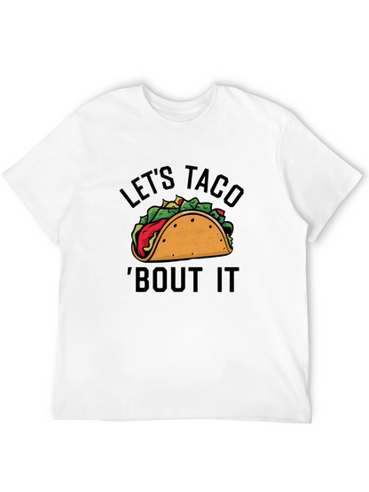 Camiseta Negra con Estampado Lets Taco Bout It