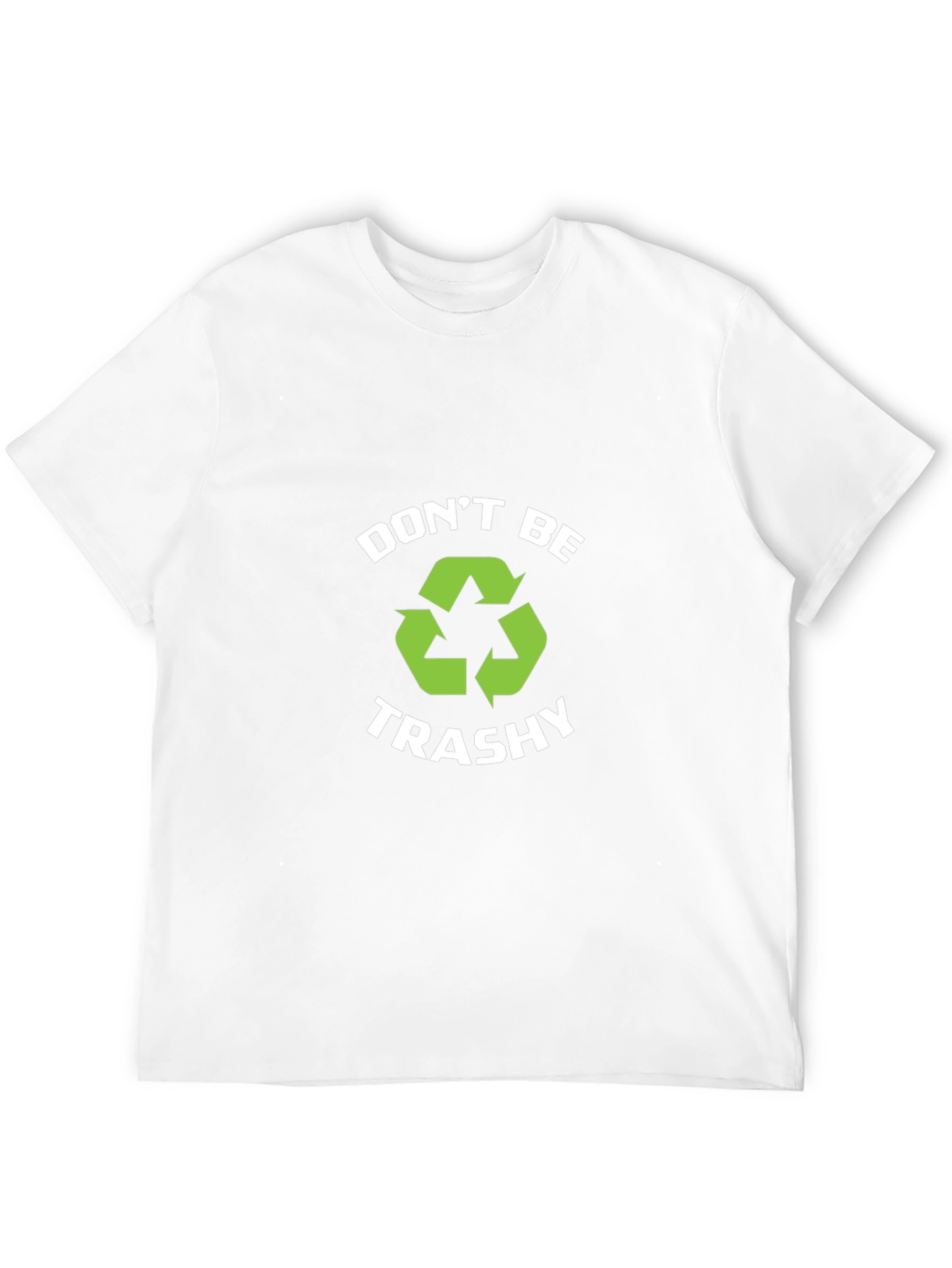 Camiseta Negra Dont Be Trashy Reciclaje
