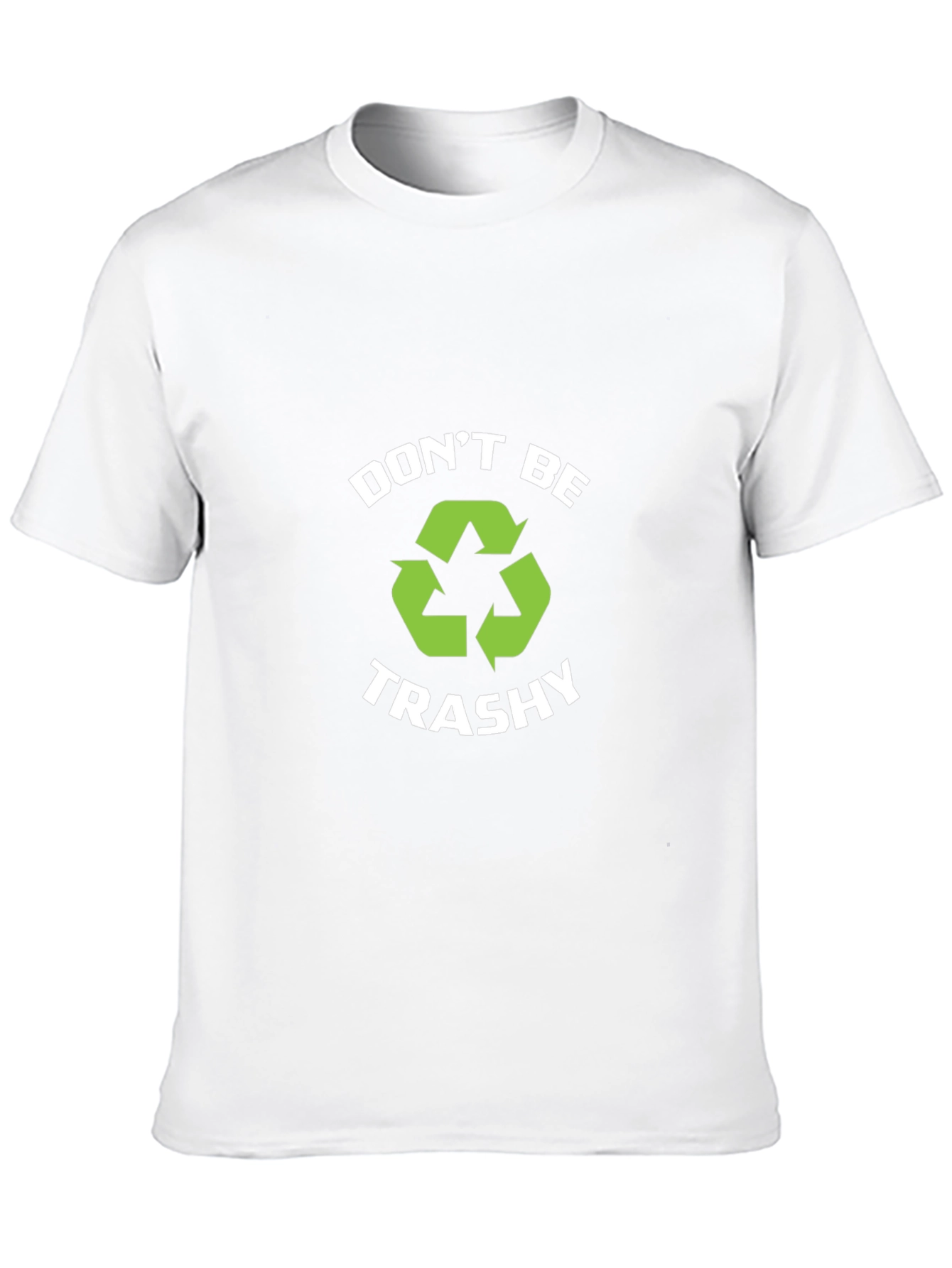 Camiseta Negra Dont Be Trashy Reciclaje