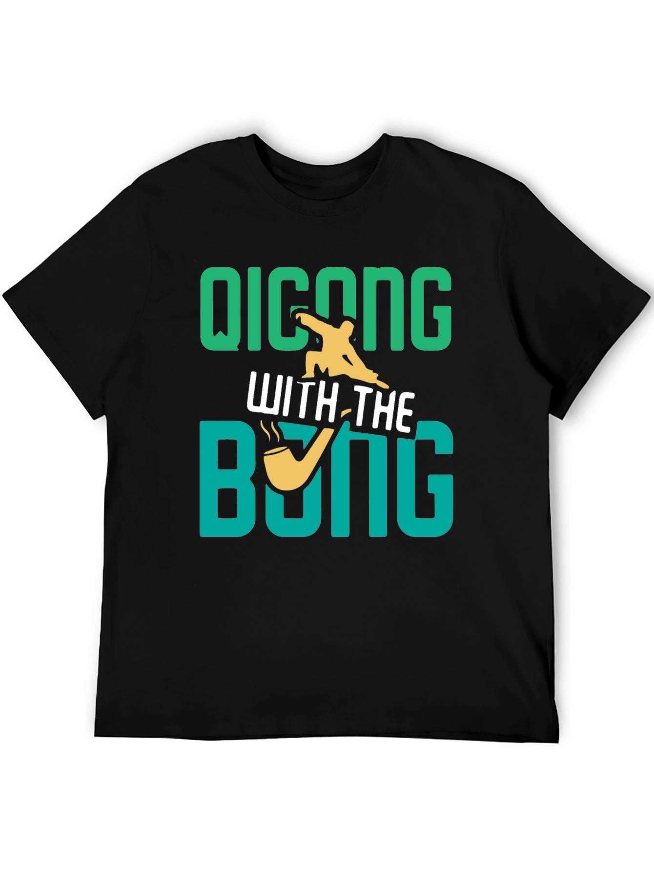 Camiseta Negra: Qicong With The Bong