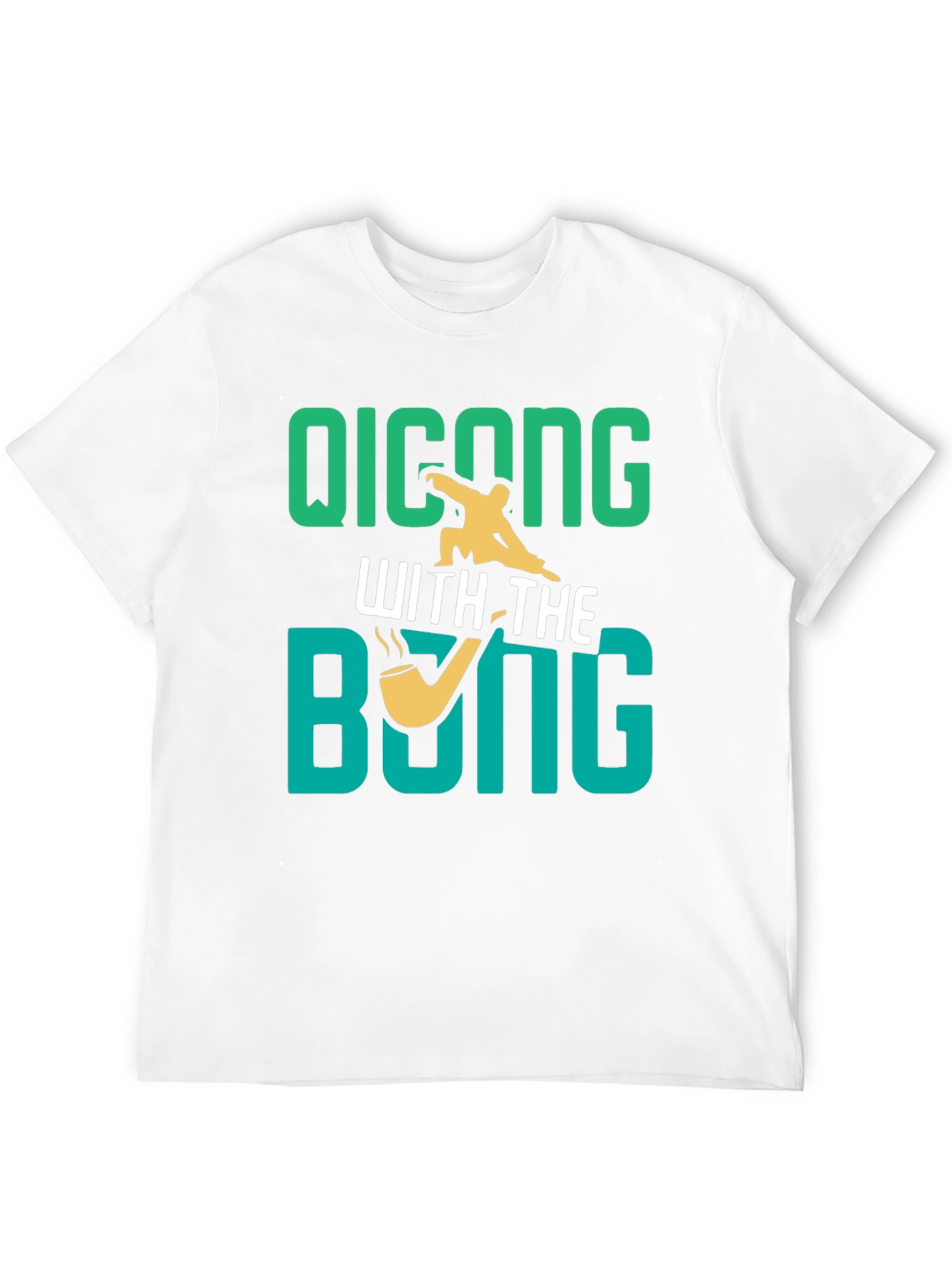 Camiseta Negra: Qicong With The Bong
