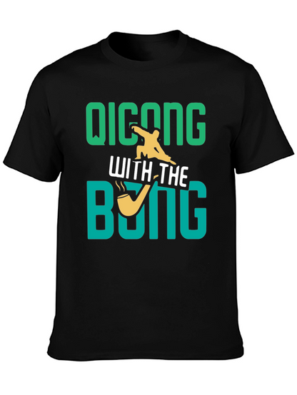 Camiseta Negra: Qicong With The Bong