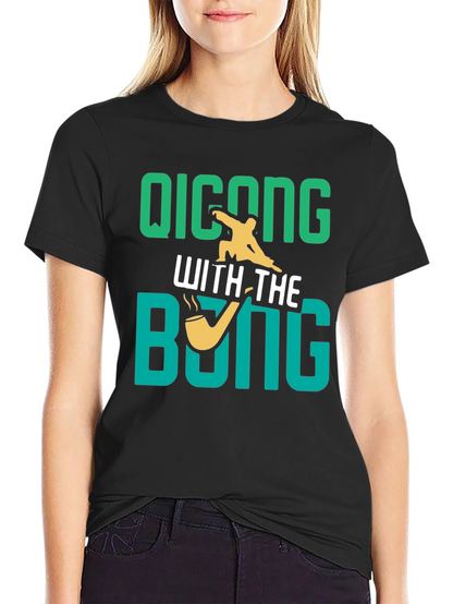 Camiseta Negra: Qicong With The Bong