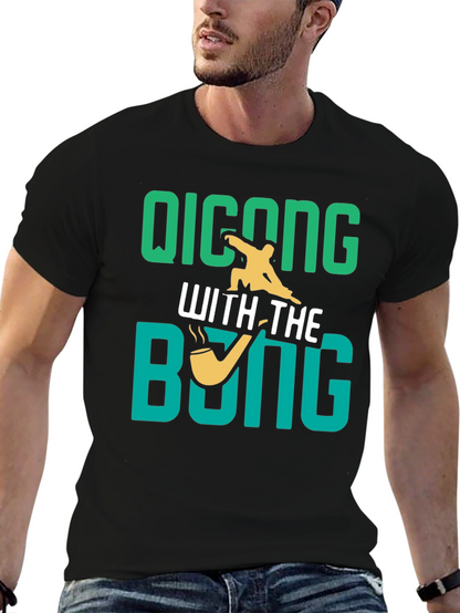 Camiseta Negra: Qicong With The Bong