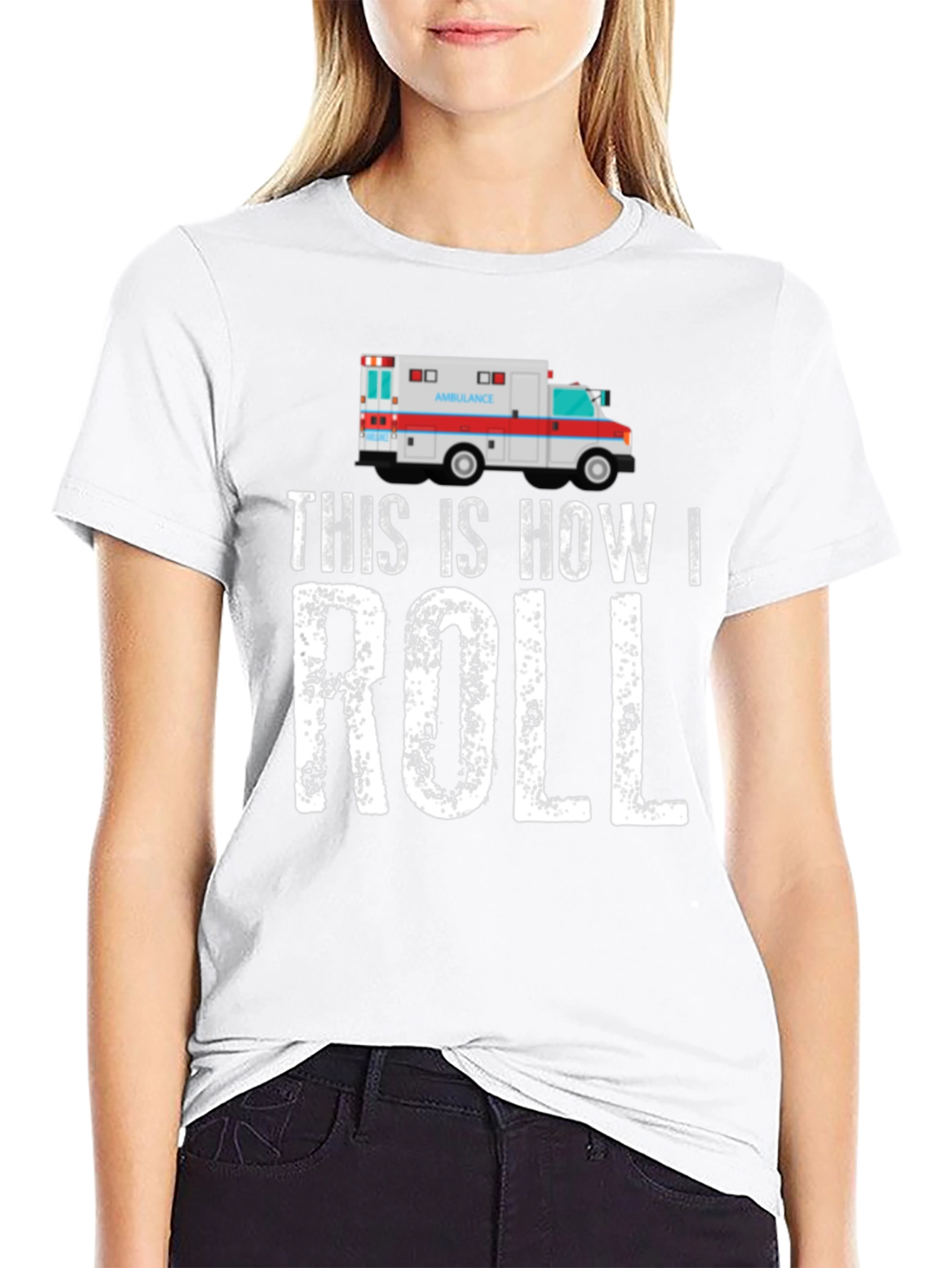 Camiseta Negra Así es Como Ruedo Ambulancia