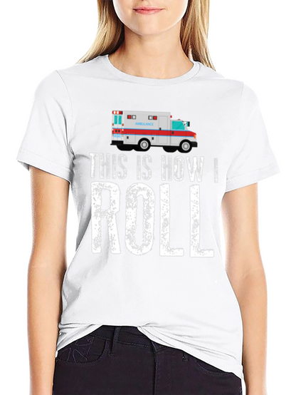 Camiseta Negra Así es Como Ruedo Ambulancia