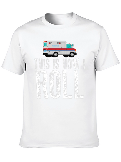 Camiseta Negra Así es Como Ruedo Ambulancia
