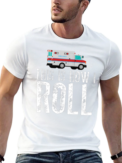 Camiseta Negra Así es Como Ruedo Ambulancia