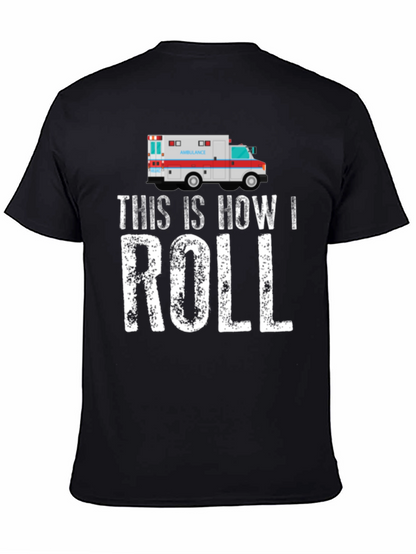 Camiseta Negra Así es Como Ruedo Ambulancia