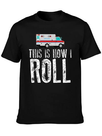 Camiseta Negra Así es Como Ruedo Ambulancia