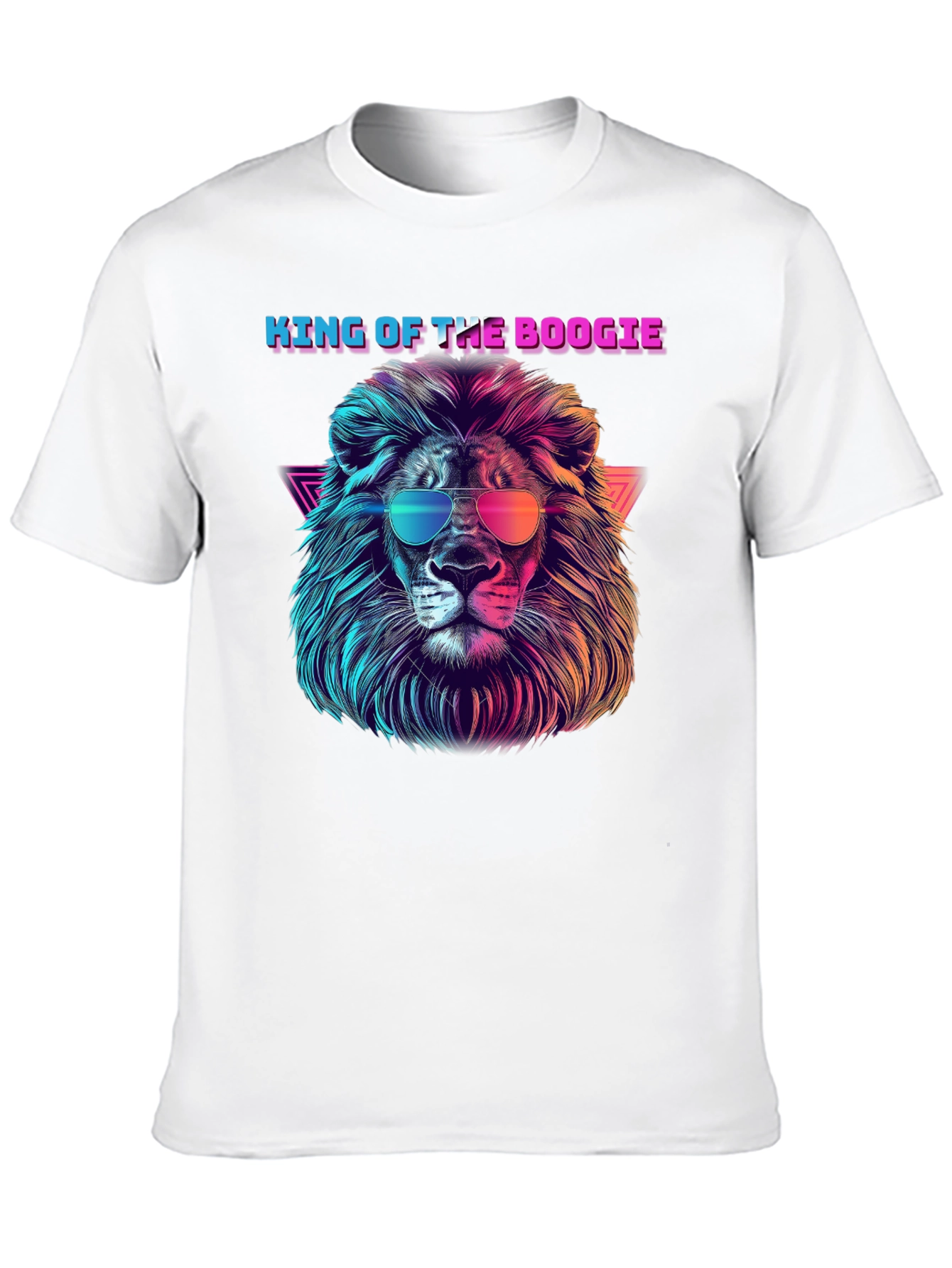 Camiseta Negra con León Retro King of the Boogie