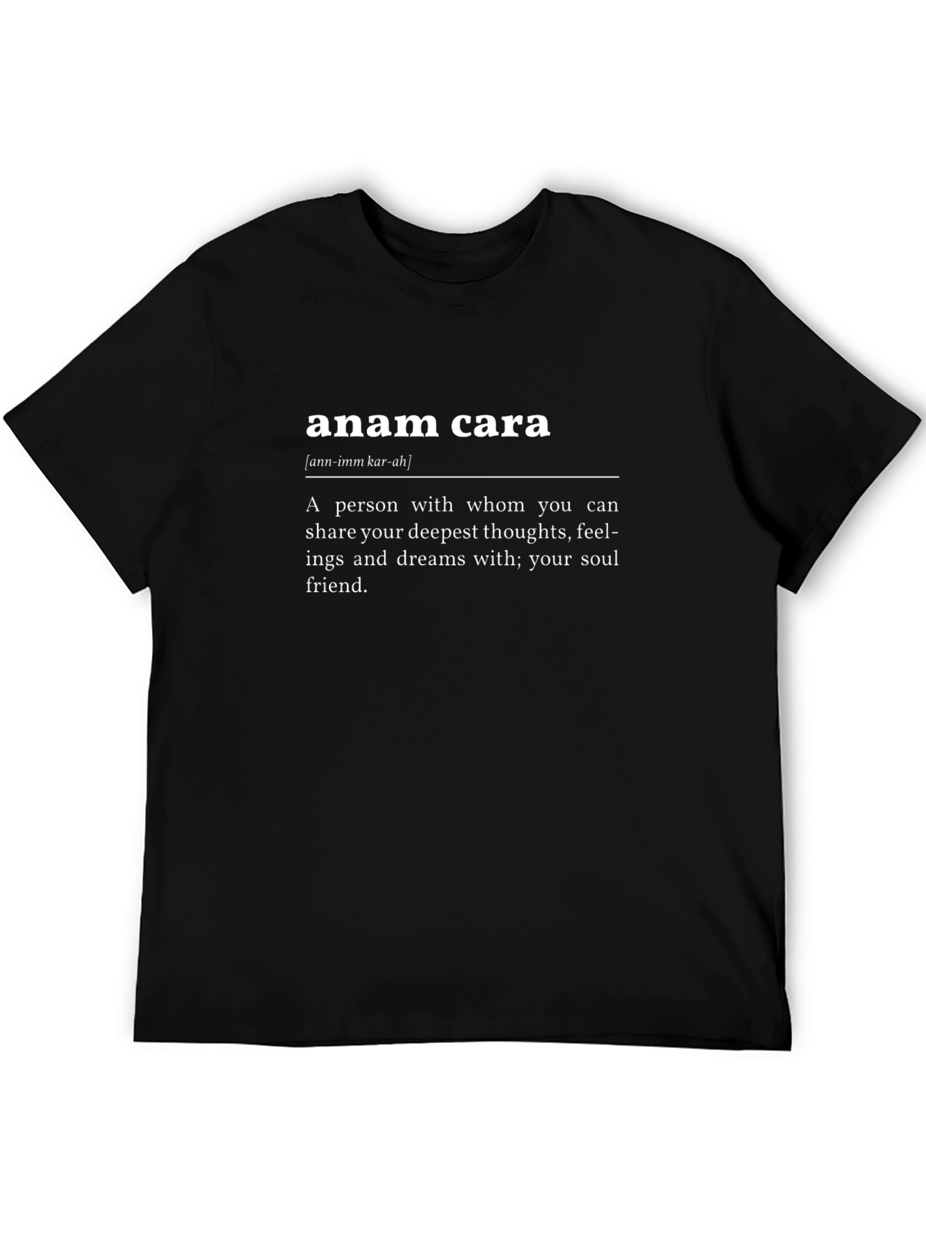 Camiseta Negra Anam Cara - Alma Gemela