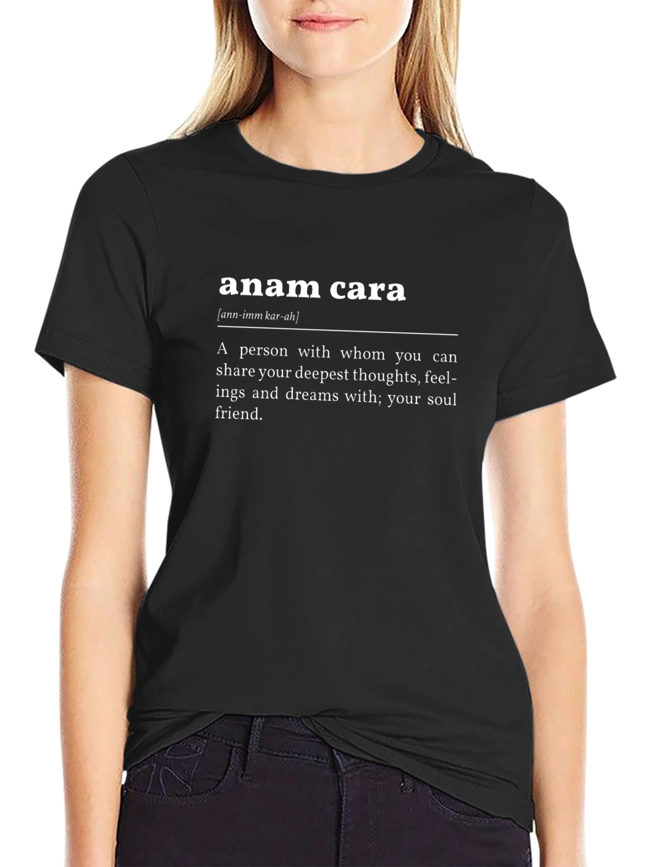 Camiseta Negra Anam Cara - Alma Gemela