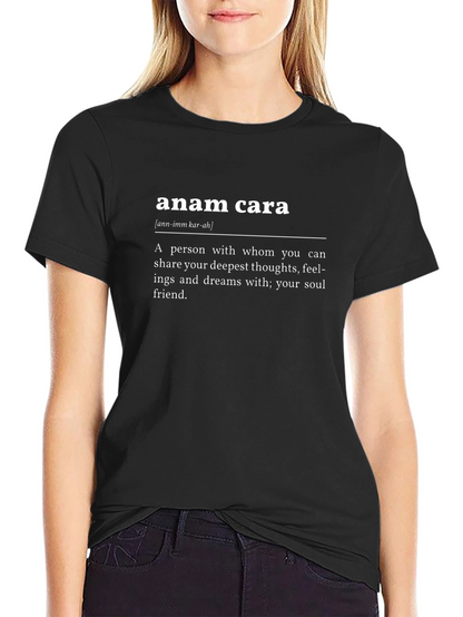 Camiseta Negra Anam Cara - Alma Gemela