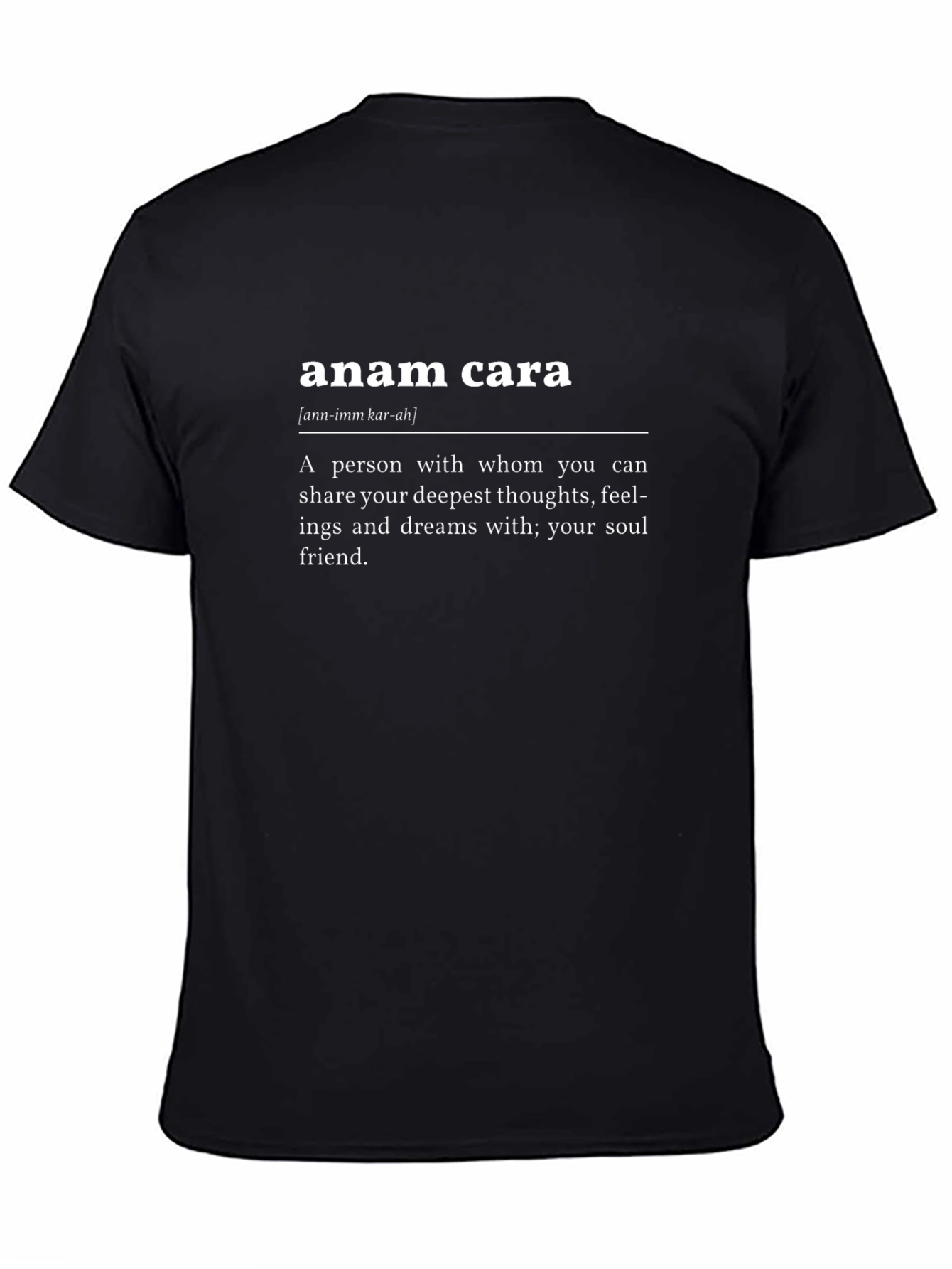 Camiseta Negra Anam Cara - Alma Gemela